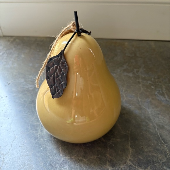 Other - Vintage Lillian Vernon Yellow Ceramic Pear